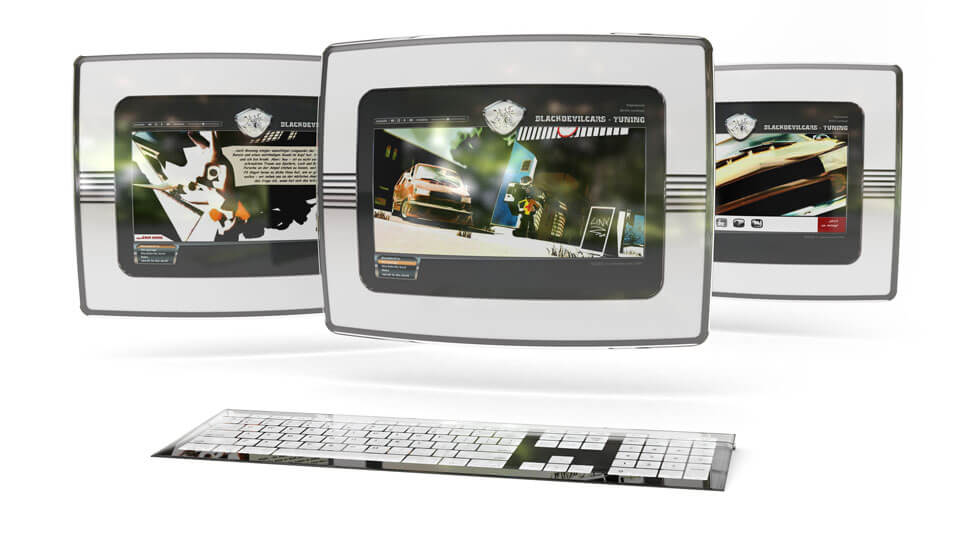 Abbildung der Flash-Website für Blackdevilcars-Tuning