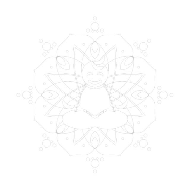 Making-of: 3D Illustration 'Little Buddha', Schritt 1, Vectorgrafik